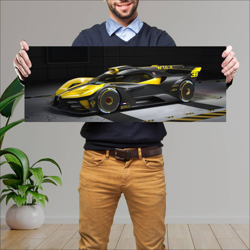 Cuadro 30x80cm Auto 2023 Bugatti Bolide Auto 150