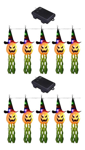 Calcetines De Viento Con Luces De Halloween, 2 Unidades, Par