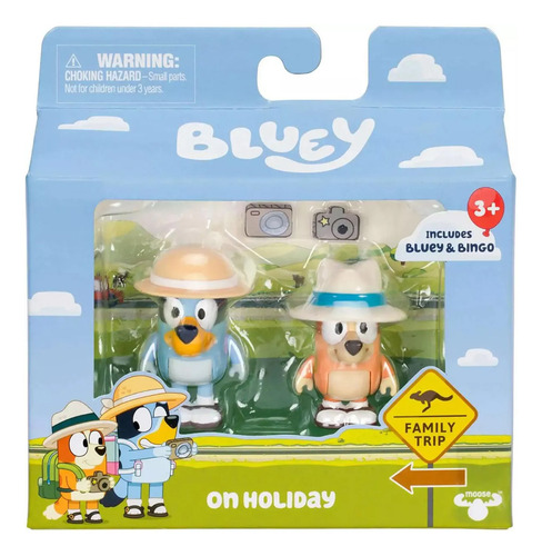 Bluey Pack 2 Figuras Amigos Y Familia De Bluey Bingo