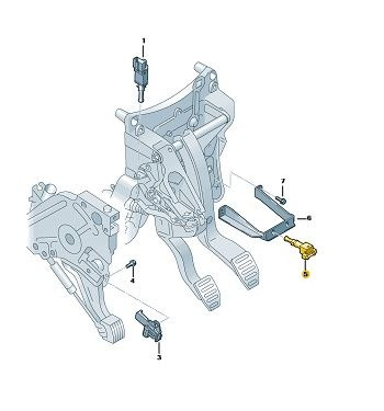 Interruptor Do Pedal De Freio Touarg Original 7l6945511