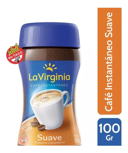 La Virginia Cafe Instantaneo Suave Pack 6 Unid  X 100 Gr 