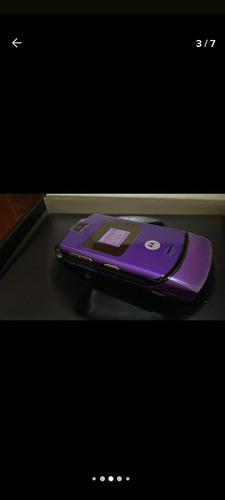Motorola V3 Color Morado Tipo Flip Para Uso Basico.. Morado (Usado)