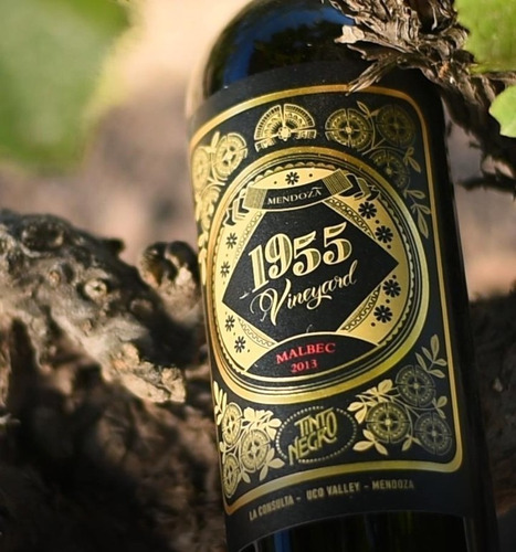Imagen 2 de 10 de Vino Tinto Negro 1955 Vineyard Malbec Caja X 6 -