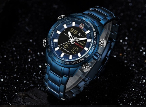 Relógios Naviforce 9093 Marca De Luxo De Aço Completo !