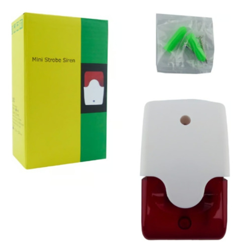 Alarma Sirena Mini Ideal Para Interior 12v Incendio-robo