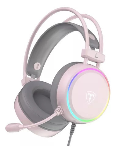 Diadema T-dagger Sona T-rgh304p - Rosa - Rgb - 7.1 - Usb