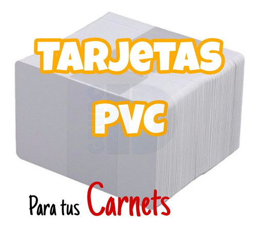 Tarjetas Blancas Plásticas Pvc Cr80 Pra Carnets Credenciales