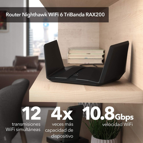 Netgear Router Wifi 6e De 12 Transmisiones Nighthawk (rax
