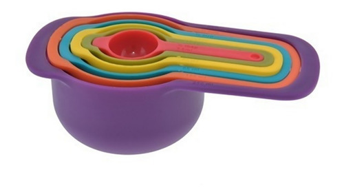 Taza Tazas Cuchara Medidora 6 Medidas Repostería Postre Tort