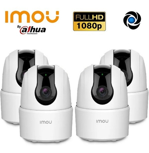 Imagen 1 de 9 de Kit 4 Camara Seguridad Ip Wifi Imou Ranger 2mp Full Hd 360º