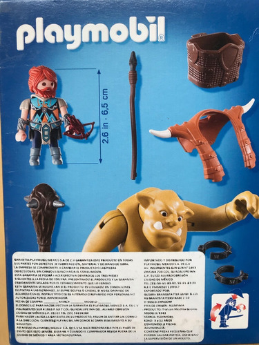 Playmobil Knights Troll Gigante Con Enano Medieval 9343