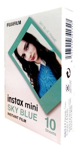 Film Pack Para Instax Mini Azul (10 Fotos X Caja)