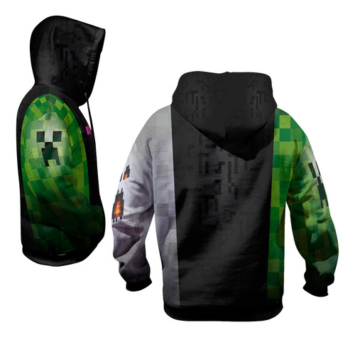 Sudadera Minecraft Enderman Creeper Ghast Adulto Sublimada