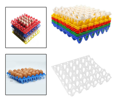For - 20x 30 Bandejas De Plástico Para Huevos Que Almacenan