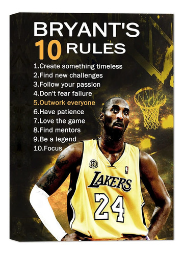 Kobe Motivational Quotes Wall Decor, Kobe Inspirational...