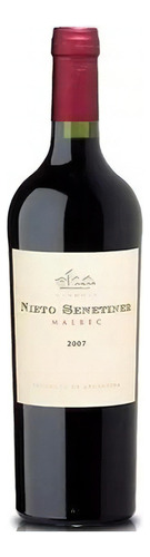 Vino Nieto Senetiner Malbec Tinto 750ml Caja X6 Pack Botella