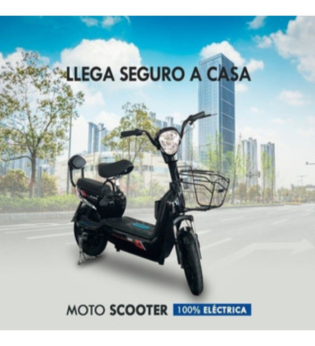 Scooter Moto Bicicleta Electrica Doble Asiento Bateria Liti