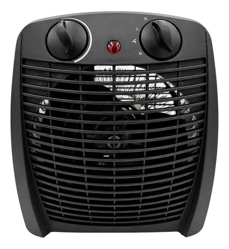 Aquecedor Elétrico 2 Em 1 Kian Preto 1800w Aq100 2 Níveis De Aquecimento + Ventilação