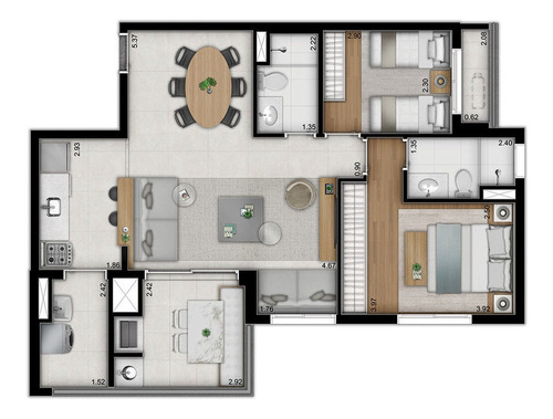 Imagem 24 de 24 de Garden Residencial Para Venda, Vila Monte Alegre, São Paulo - Gd7104. - Gd7104-inc