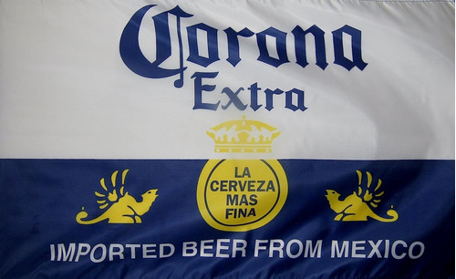 Corona Extra Beer Flag 3' X 5' Deluxe Indoor Outdoor Ba...