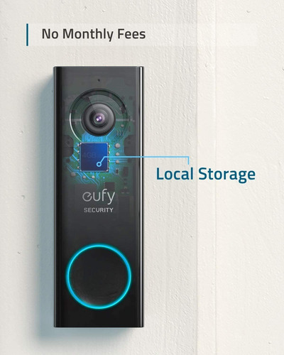 Imagen 3 de 7 de Eufy Security Timbre Video Wifi Resolución De 1080p ...