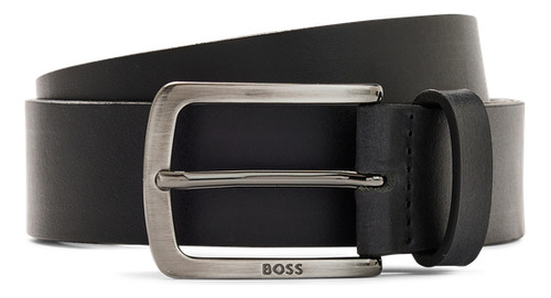 Cinturón Boss Para Hombre De Piel Con Detalle Metálico Color Negro Talla 32.0