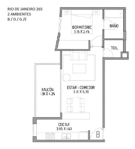 Imagen 20 de 21 de Venta Departamento 2 Ambientes Con Cochera Y Amenities Caballito Parque Rivadavia