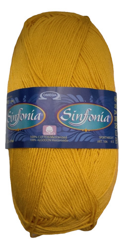 Madeja De Hilaza Sinfonia 100 Gramos 830 Amarillo Vivo