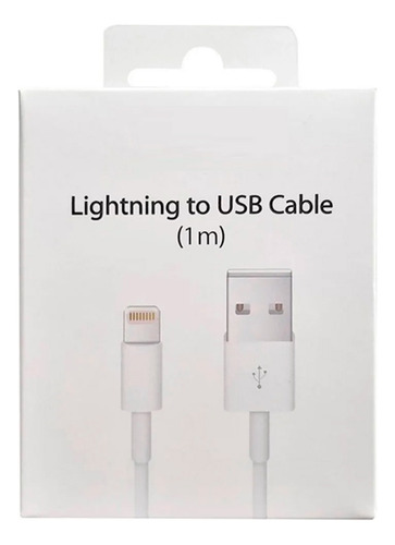 Cable Usb Compatible Con iPhone 5,6,7,8 iPad, iPod 1 Metros