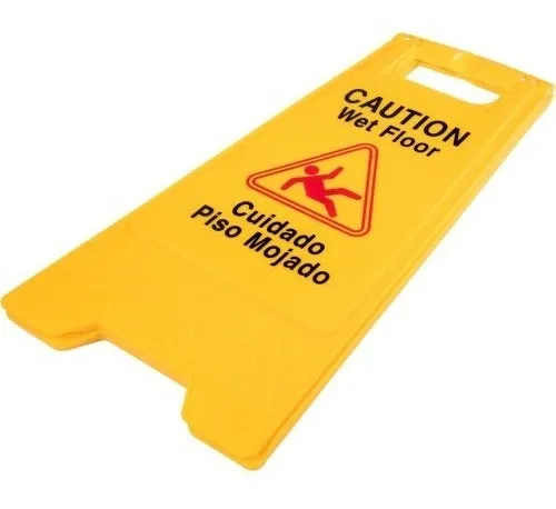 Señal De Piso Mojado Precaución Doble Cara 16uni