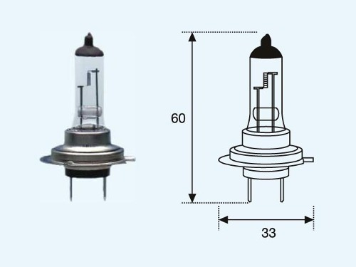 1 Ampolleta Auto Bosch H7 12v 55w Halógena All Season