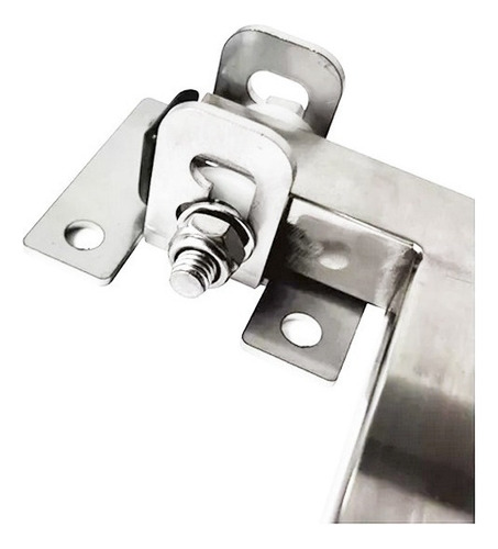 Banco Articulado De Inox Pne 70x45 Cm Cor Prateado