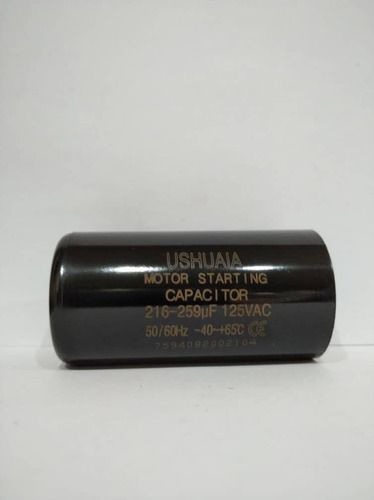 Capacitor De Arranque 216-259 Mf 125vac 50/60 Hz -40°+65°c