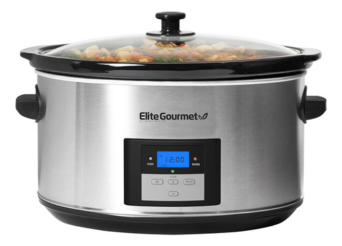 Olla Digital De Cocción Lenta Elite Gourmet Mst-900d, 8 L