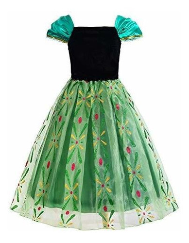 Uhdear Girls Princess Costume Fancy Birthday Party Dress up with Accessories