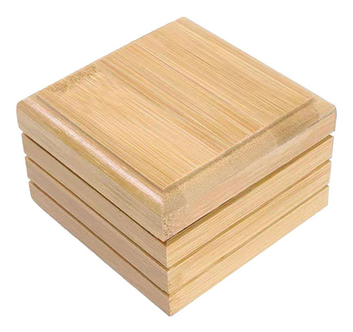 Soporte Para Jabonera De Bambú, Jabonera Elegante Y Fácil
