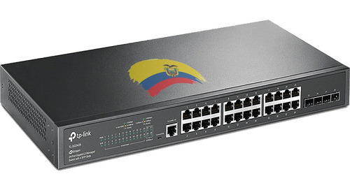 Imagen 2 de 10 de Switch Tp-link Administrable L2 24 Puertos Gigabit Sfp Rack