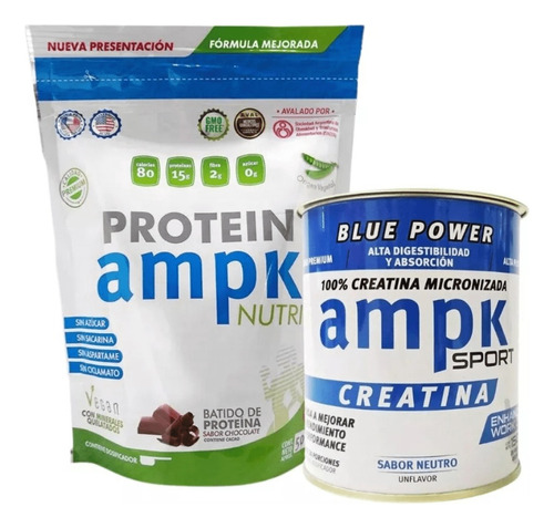 Combo Ampk Proteina Chocolate  506g + Ampk Creatina 150g