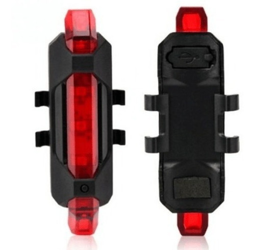 Luz Trasera Para Bicicleta Recargable Por Usb, Led