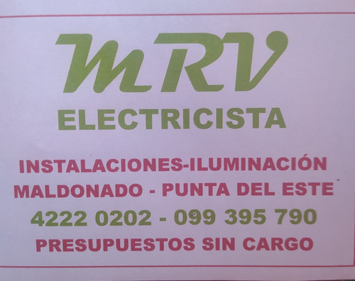 Electricista En Maldonado Y Punta Del Este