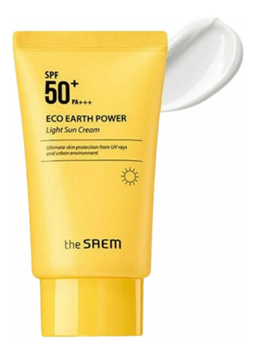 Bloqueador Solar Eco Earth Light Sun Cream Cosmética Coreana