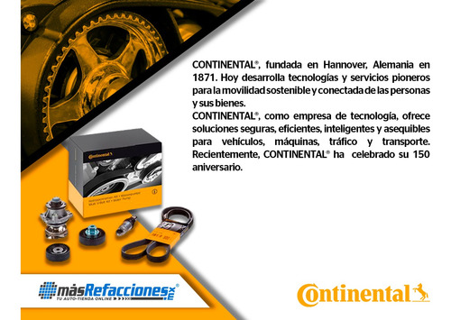 Banda Distribución Audi Allroad L4 2.0l 13-15 Continental