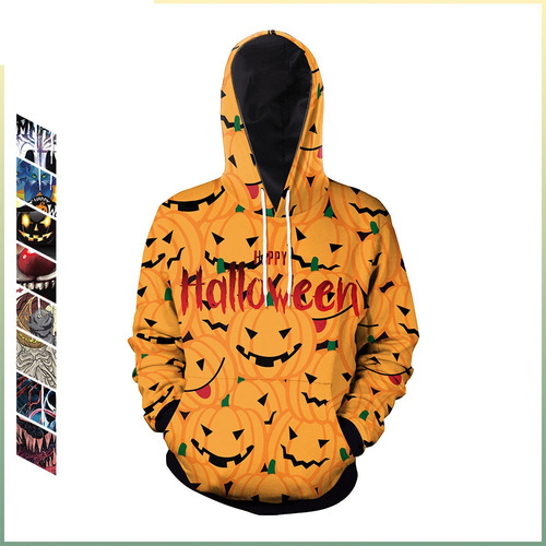Ba Sudadera Con Capucha Calabaza Callejera De Halloween