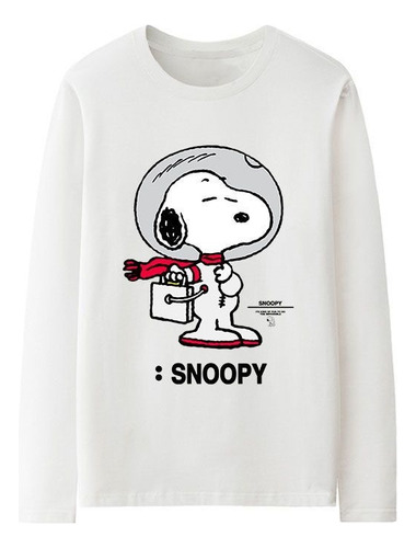 Bonita Sudadera Con Estampado Digital De Snoopy Cos Astronau