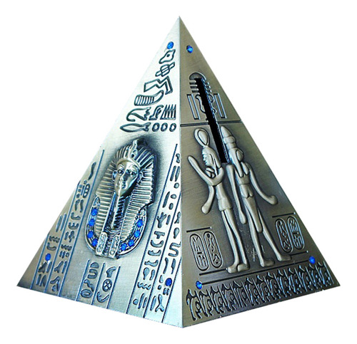 Caja De Ahorro Vintage Con Forma De Pirámide, Tarro De Aleac