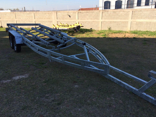 Carreta Rodoviária Galvanizada Trucada Lancha De 23 A 26 Pés