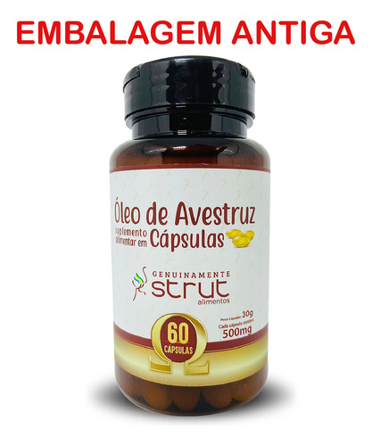4x Oleo De Avestruz Strut Original Omega 3 6 7 9 Hf