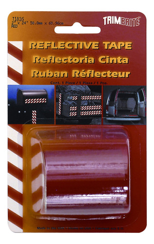 Trimbrite T1816 cinta 2 x 24 refl, Color Rojo