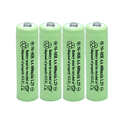 Pilas Aa Nimh Recargables De 600mah 1.2v Luces Solares,...