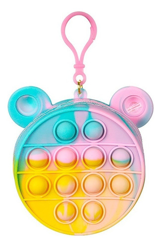 Monedero Fidget Toy Pop It Juguete Burbuja Anti Estres 1021 Color Oso Multicolor 1